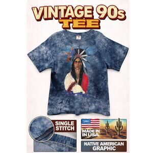 Vintage 90s Single Stitch Tee Shirt Mens XXL Made In USA Southwestern Graphic